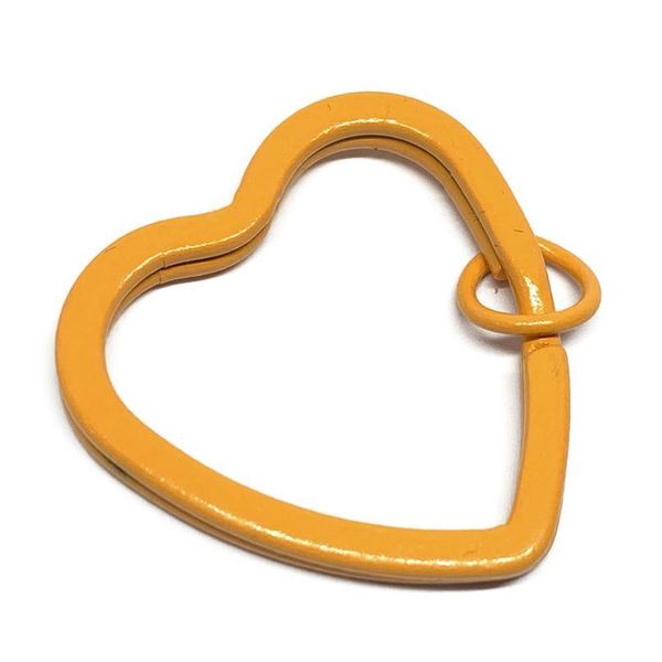 

10pc/lot heart shape colorful diy metal key holder split rings keyring keychain accessories keychain making acc qylarf