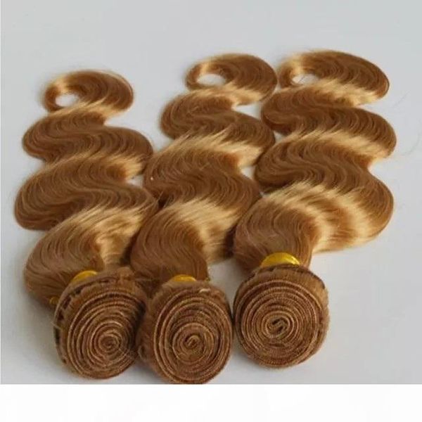 

pure color strawberry blonde color virgin peruvian hair weave bundles 100% human hair weaving 1 piece 100g body weave hair weave, Black