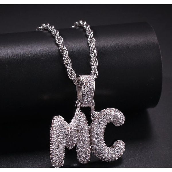 

a-z custom small letters necklaces charm pendant for men women gold silver color cubic zirconia hip hop wmtqsz luckyhat