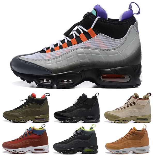 

mid army triple black boots shoes runner sneakers boot 20th anniversary men's autumn winter ankle sealed-zip training sports shoe men 4