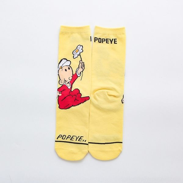 

fmwii мужского popeye творческих модная пара средней длиной stockingswomen носки и stockingsstockings носков шарж осени и зима иль persona, Black