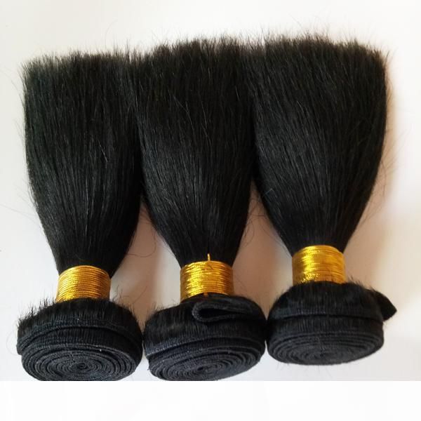 

brazilian virgin human hair unprocessed 8-18inch natural color silky straight hair weft 9a peruvian chinese indian remy hair extension, Black
