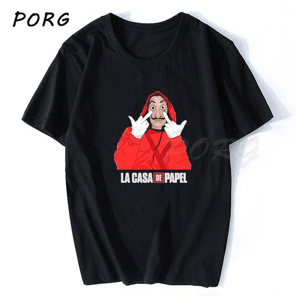 

sport cool tees male money heist the house of paper print tshirts men la casa de papel harajuku t-shirt summer bella ciao t shirt