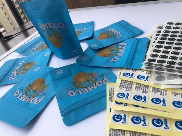 

bags bags medicated and pomelo cookies back 3.5g proof smell stickers blue bags edibles mylar local hologram label bbyhi bdetoys