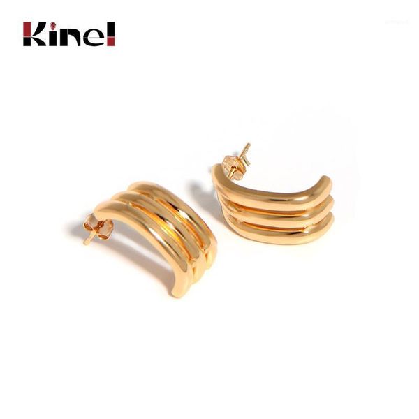 

dangle & chandelier kinel 925 sterling silver c shape big earring gold irregular korea exaggeration earrings for women fashion jewelry gift1