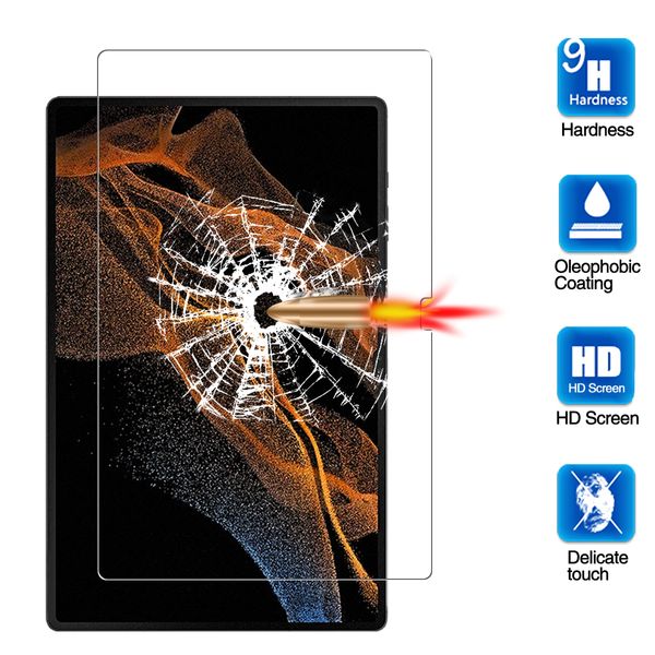 9H gehärtetes Glas Displayschutzfolie für Samsung Galaxy Tab A S5E T720 S6 t860 S7 T870 T970 T220 T730