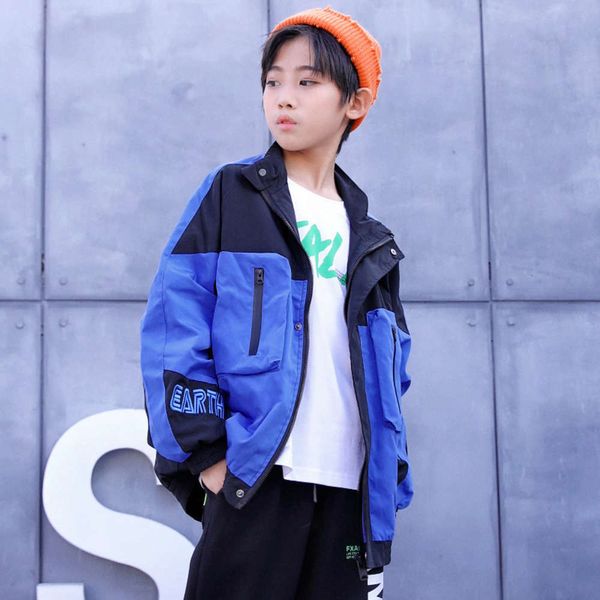 

color 2020 matching new children's fashion big assault boys' autumn et, Black