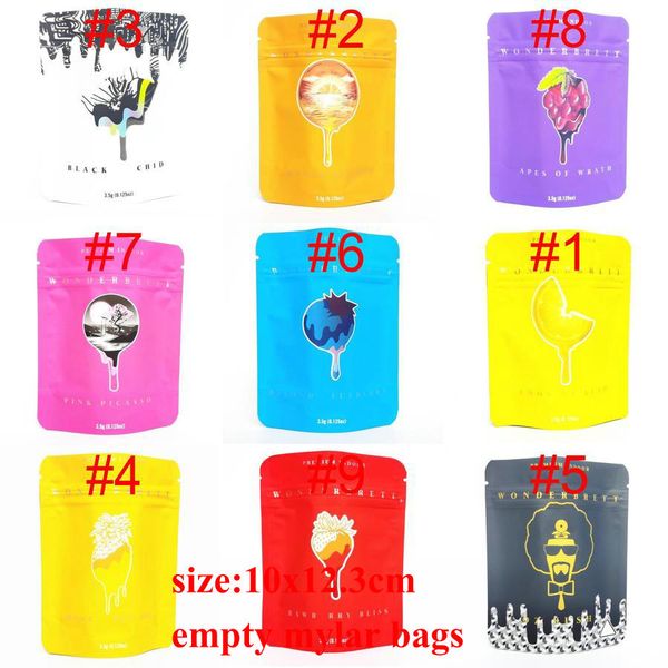

2020 new 3.5grams mylar bag dry herb flower packaging wonderbrett zipper resealable stand up pouch custom wmtojl powerstore2012