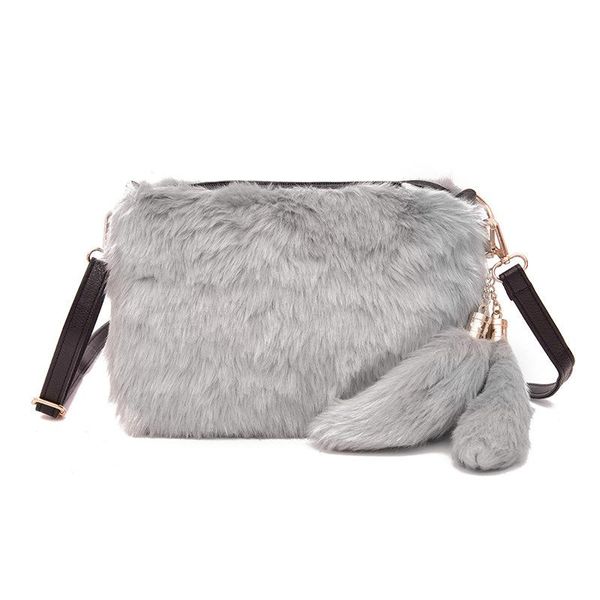 

soft warm fur bag shoulder bag female leopard female large plush winter handbag winter messenger fashion