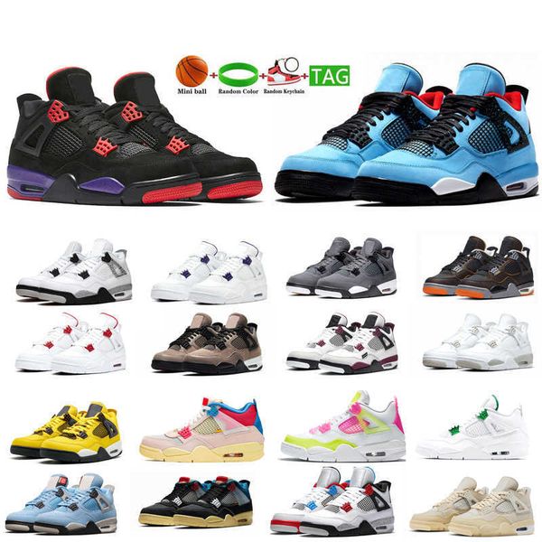 

4 basketball shoes black cat university blue 4s jumpman bred cement court purple sail shimmer things mens trainers