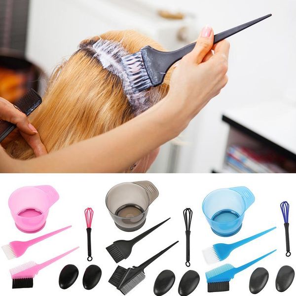 

hair color dye bowl comb brushes tint tool kit 5pcs mixing bowl brushes ear shield set salon dye hair styling hairdress qylxwm