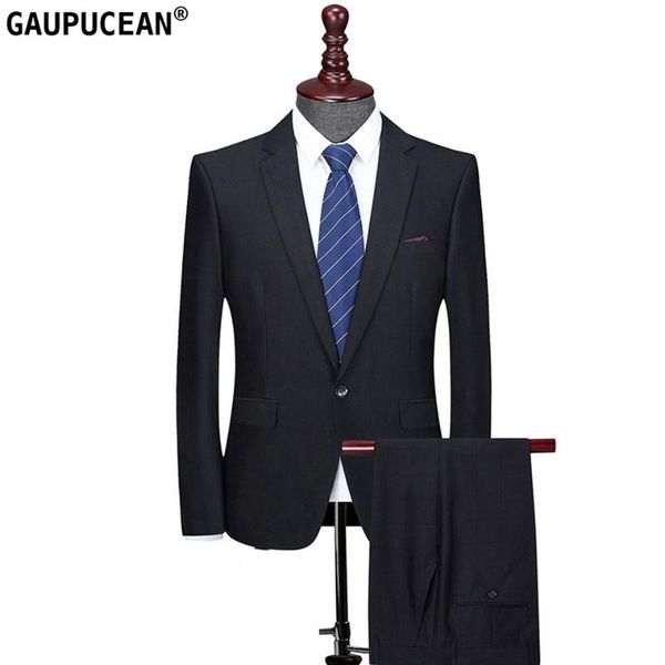

slim men suit checked plaid one button single breasted wedding marriage groomsman business formal black two pieces man suits, White;black