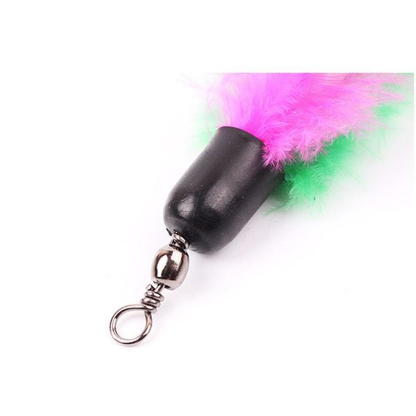 

5pcs/lot feather refills cat toys replacement head 20cm long feather cat teaser(without wand) 5pcs/lot qylwqi