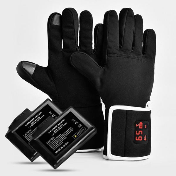 

heated gloves warm keeping smart touch screen waterproof electric heating gloves for winter outdoor cycling hiking skiing riding