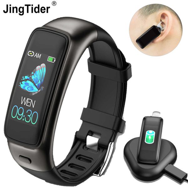 

tb02 bluetooth headset, 2 in 1 wristband, noise reduction and microphone, 0.96 inch, heart rate, blood prsure, smart music band