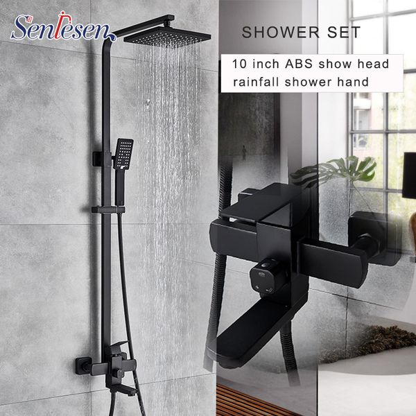 

senlesen shower faucet mixer bathroom faucet shower rack wall mounted shower set cold and water mixer tap 1011