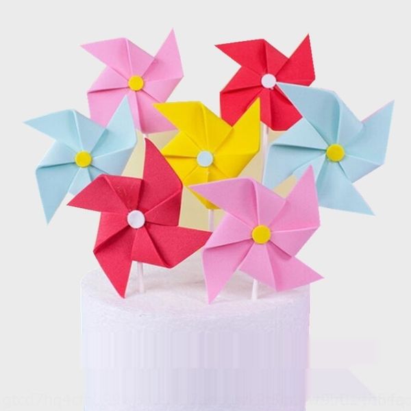 

gpx1x 30 30 cakedecoration double-layer windmill plug-in sponge ins for children three-dimensional three-dimensional cake cakedecoration dou