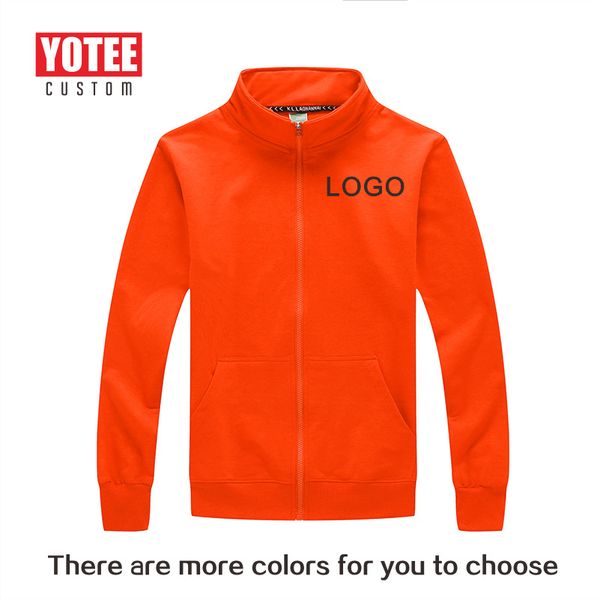 

yotee 2020 autumn stand collar sweatshirt personal company group uniform personalized custom design p 1027, Black;brown