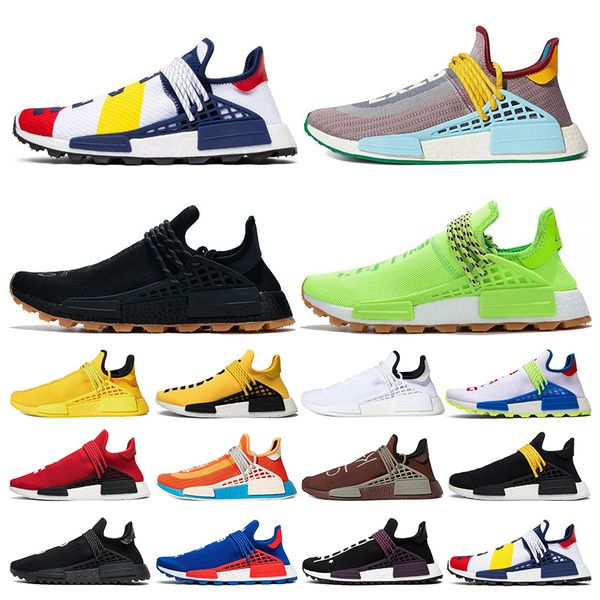 

with box 2020 new pharrell williams human race races tennis men running shoes woman yellow equality nerd black mens trainers sneakers 36-45