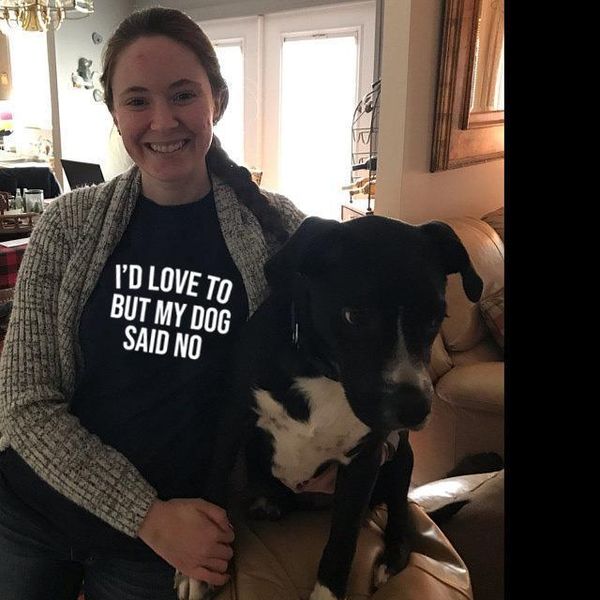 

id love to but my dog said no tshirt summer short sleeve dog mama shirt dog lover shirt funny shirt gift for, White