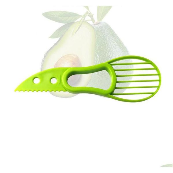 

3-in-1 avocado slicer fruit cutter knife corer pulp separator shea butter knife kitchen helper accessories gad jlljme dh_garden