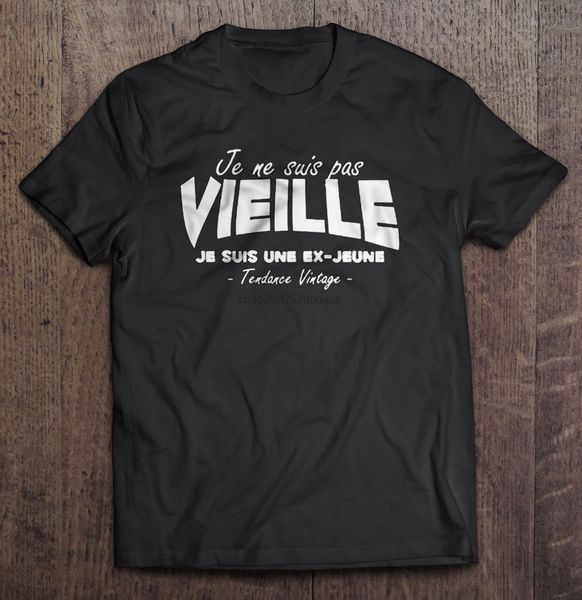 

men t shirt je ne suis pas vieille je suis une jeune tendance vintage women t-shirt sport hooded sweatshirt hoodie