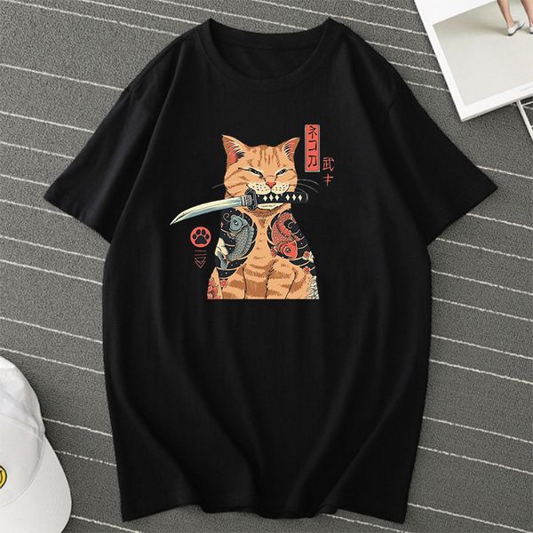 

sport t shirt japanese cat funny t shirts men streetwear cool tee anime tee 2020 women clothing summer harajuku shirt
