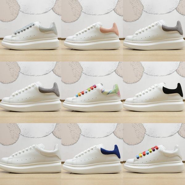 

new fashion casual shoes for men and women, high-end quality pure white rainbow splicing, size 36-44, Black