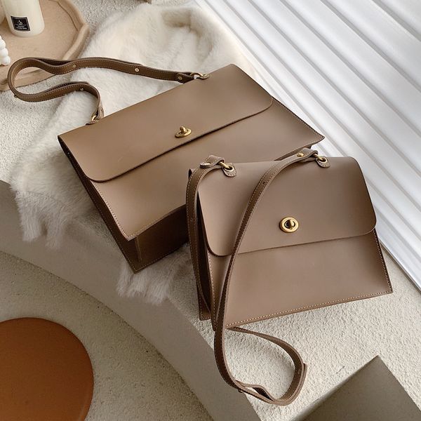 

burminsa vintage large briefcase for office ladies women lock tote hand bag soft pu leather shoulder crossbody bags