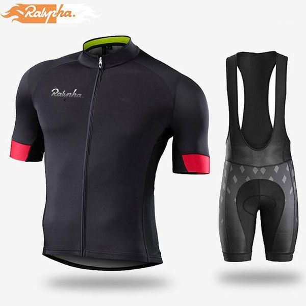 

raphaful 2020 new summer cycling clothes suit road bike clothing men pro shorts bib mtb bike jersey shirt kit1, Black;blue
