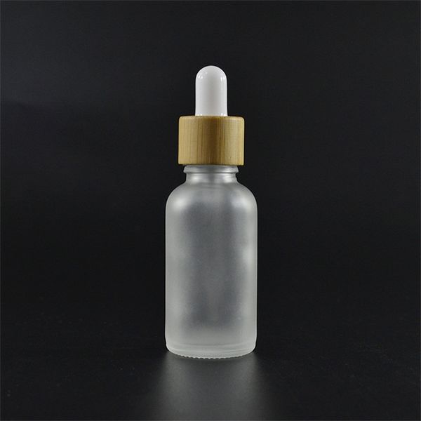 

essential oil glass dropper bottle with bamboo lid bamboo serum bottle frosted green blue amber clear 10ml 15ml 20 30ml 50ml 21 g2