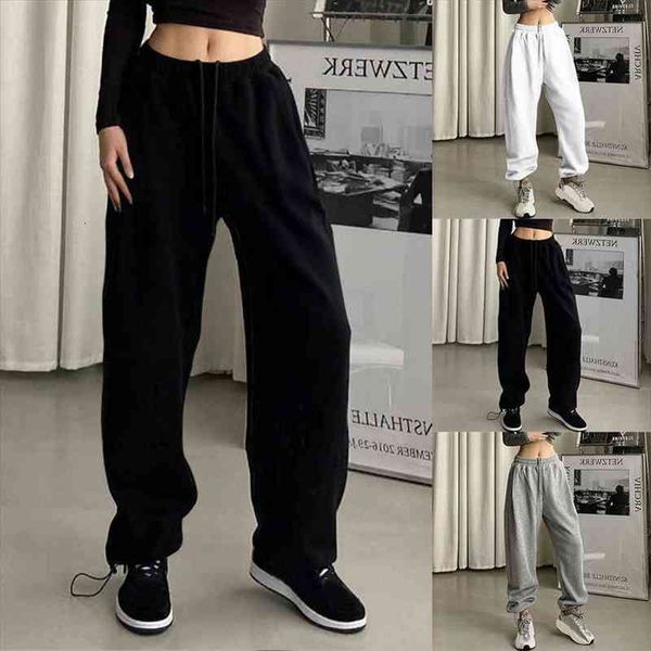 

gray sweatpants women baggy harem pants wide leg sweat pants oversized harajuku joggers woman high waisted black trousers drop, Black;white