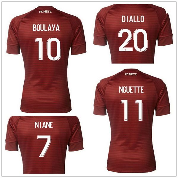 

20-21 fc metz customized thai quality soccer jerseys customized boulaya #10 nguette #11 centonze #18 diallo #20 vagner 27 maiga 2020 popula, Black;yellow