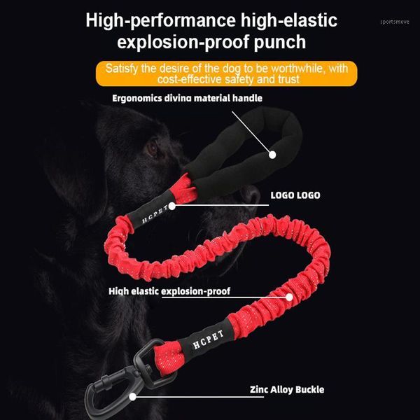 

dog collars & leashes traction rope medium large high elastic explosion proof home garden supplies harnesses leads1
