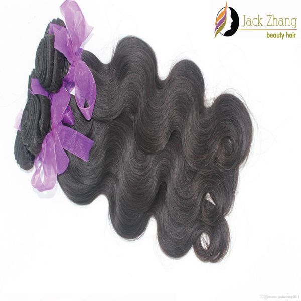

brazilian hair weave body wave natural color malaysian indian peruvian vietnamese mongolian non-remy human hair extension 2pcs 3pcs 4pcs lot, Black