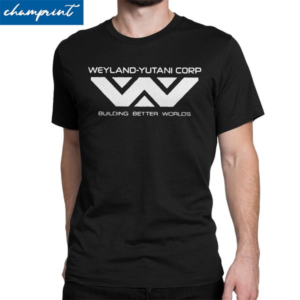 

men weyland yutani corp aliens alien movie vintage short sleeve crewneck printed sport hooded sweatshirt hoodie men t shirt