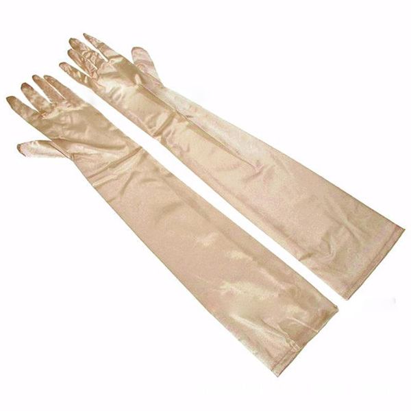 

five fingers gloves long finger evening party prom costume fashion, Blue;gray