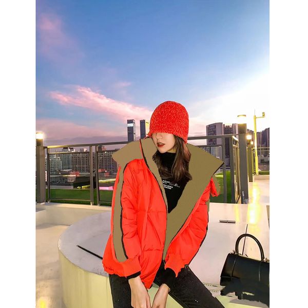 

mens designer jackets womens designer winter coats jackets womens wear cotton jacket both sides winter jacket hooded coat 11, Black