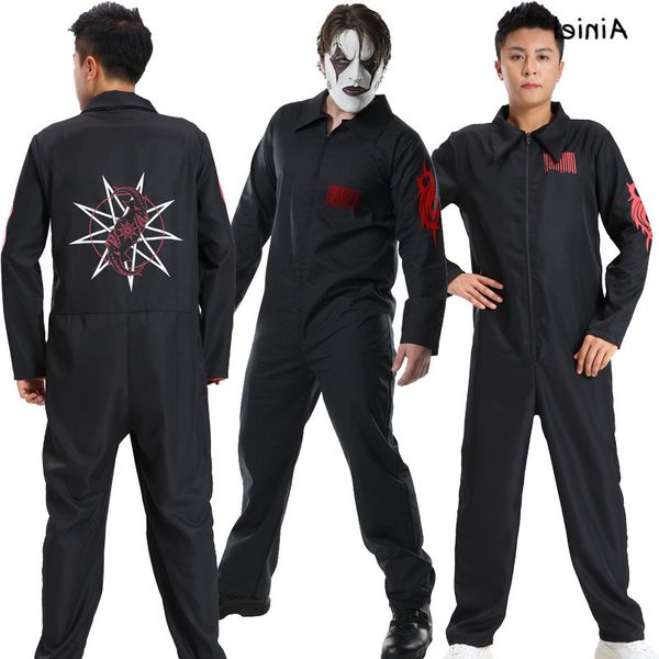 

комбинезон джордисон маска slipknot косплей костюм черный спортивная одежда halloween party bodysuit мужчины рождество костюм