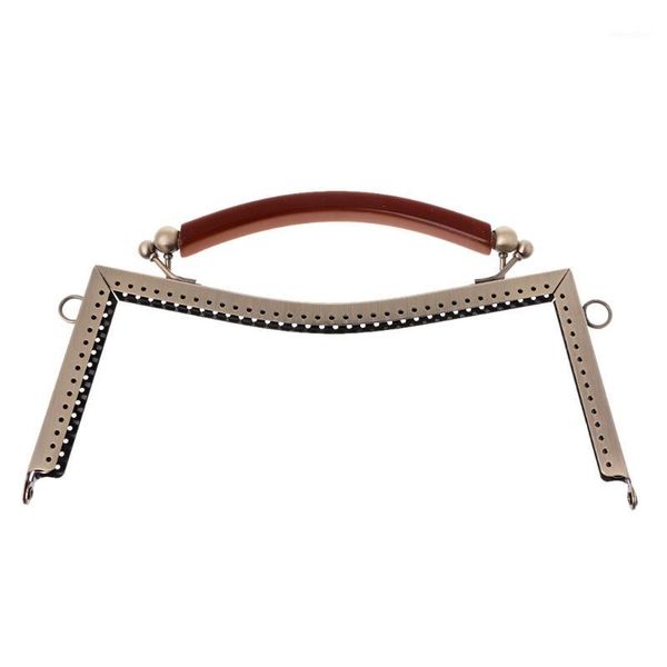 

1pc metal frame clasp lock for sewing coin purse bag accessories diy 20.5cm1, Black