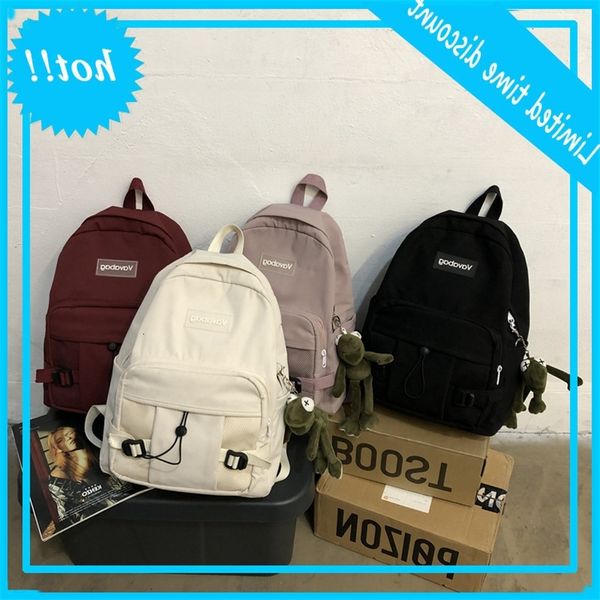 

ins student schoolbag women 2020 new korean leisure large capacity backpack