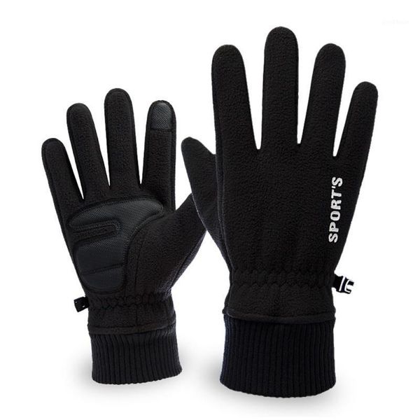 

winter men women snow skiing gloves full finger fleece warm gloves anti slip touch screen outdoor sports cycling1