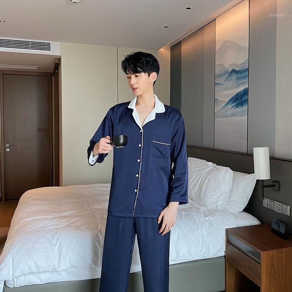 

mimi little red books recommended men's silk velvet pants long sleeve pajamas leisurewear undertakes to wholesale1, Black;brown