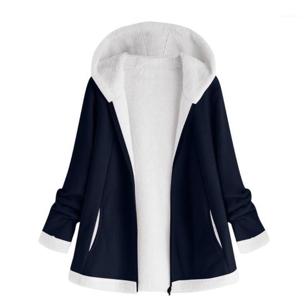 

jaycosin women's fleece jacket coats female hooded coats outerwear warm female slim fit hoodies jackets autumn winter 10211, Black;brown