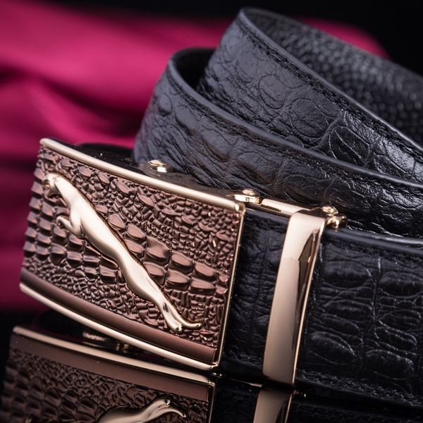 

новые мужские брюки брюки мужские кожаные automaticbelt двойной случайные тенденции топ кожа jaguar брюки ремень lg1n5, Black;brown