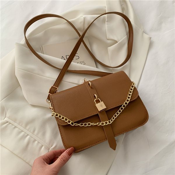 

hbp classic women bags black shoulder bag gold chain with lock hobo handbags square oblique cross lady tote crossbody messenger shopping pur