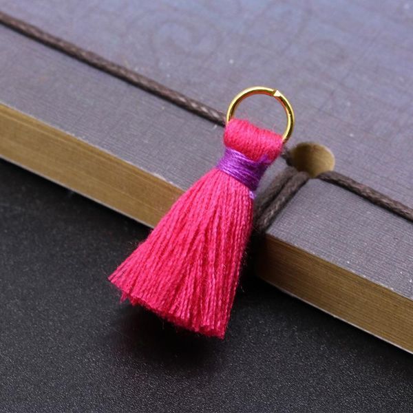 

30pcs 2.5cm mini alloy ring tassels diy pendant jewelry curtain garments decorative accessories key bag pendant craft tassels h sqcwlq
