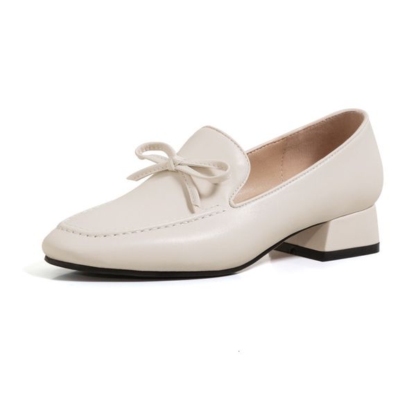 

arrival 2021 new female thick toe stilettos squared ladies unique spring solid autumn shoes irps, Black