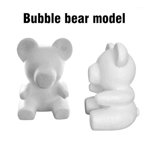 

18cm/35cm white foam bear molding diy toy for valentine's day party wedding decoration rose dog plastic flower mold1