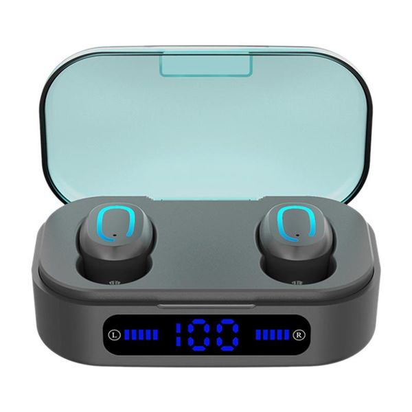

t20 bluetooth wireless headphones tws earphones sports waterproof headsets earburds with led display power bank